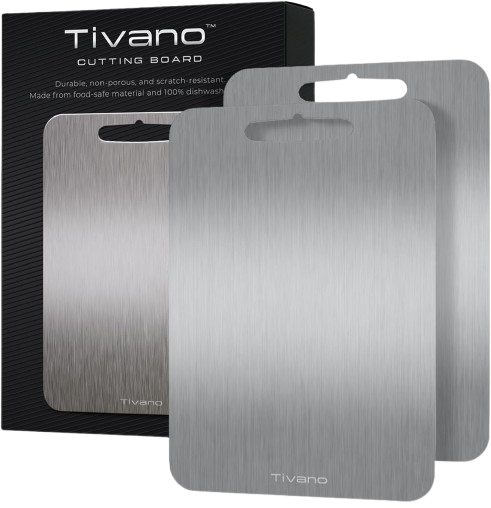 2-Pack Non Toxic Kitchen Board by Tivano