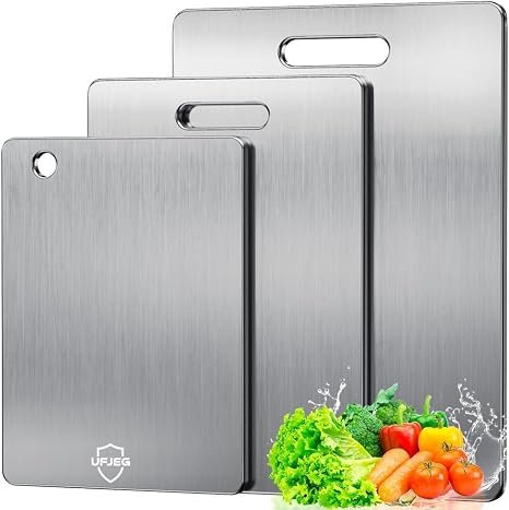 3-Piece Titanium Cutting Board Set