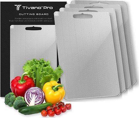 Tivano Pro Titanium Cutting Boards, 4-Pack